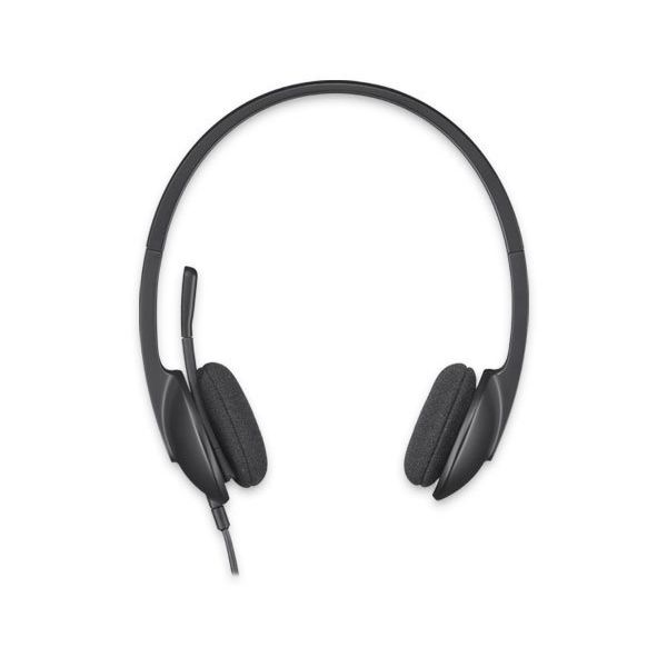 Headphones with Microphone Logitech H340 USB 1&comma;8 m Black