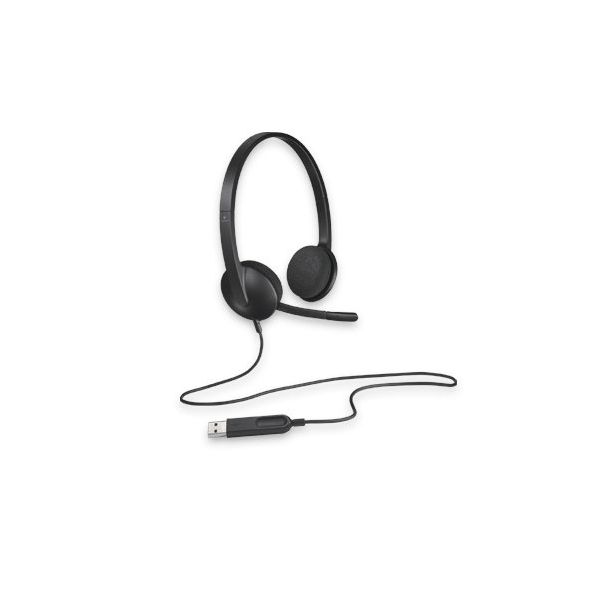 Headphones with Microphone Logitech H340 USB 1,8 m Black - Image 8